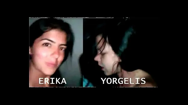 Vroči El tiron: Erika Schwarzgruber Yorgelis Delgado in Full Threesome skupni kanal