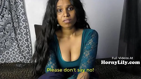 Quente A dona de casa indiana entediada implora por trio em hindi com legendas em inglês tubo total