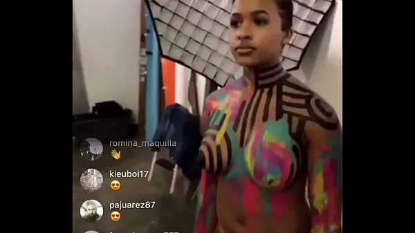 Hot Instagram live nipple slip totalt rör