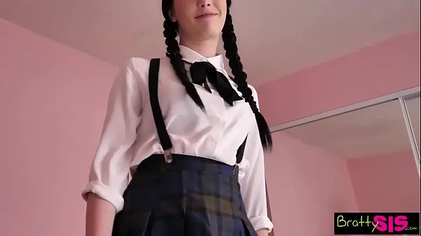 Heet Bratty step Sis - Quick Ride On Brother's Huge Cock Before Class S5:E1 totale buis