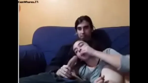 Gorąca Couple has sex on the sofa całkowita rura