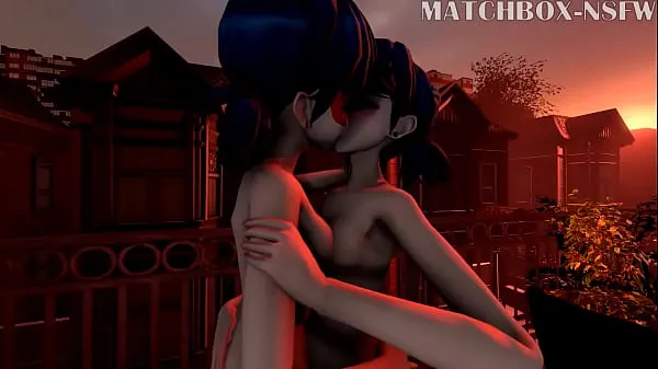Hot Miraculous ladybug lesbian kiss totalt rör