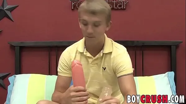 Hot Twinks stuffs his ass with a dildo solo total Tube