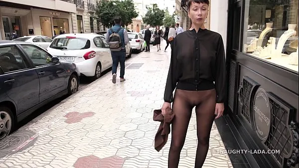 Hot No skirt seamless pantyhose in public total Tube