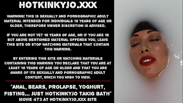 Anal, bears, prolapse, yogurt, fisting… just Hotkinkyjo takig bath إجمالي الأنبوبة الساخنة