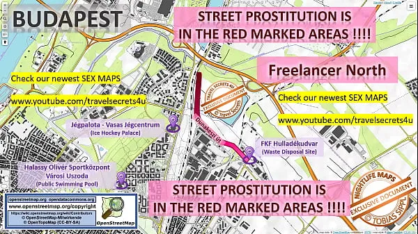 Hot Budapest, Ungheria, Mappa del sesso, Mappa della prostituzione di strada, Salone di massaggi, Bordelli, Puttane, Escort, Call Girls, Bordello, Libero professionista, Lavoratore di strada, Prostitute Tubo totale