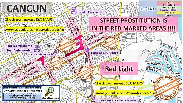 热Street Map of Cancun, Mexico with Indication where to find Streetworkers, Freelancers and Brothels. Also we show you the Bar, Nightlife and Red Light District in the City, Blowjob总管