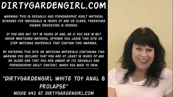 Hot Dirtygardengirl white toy anal & prolapse celková trubica