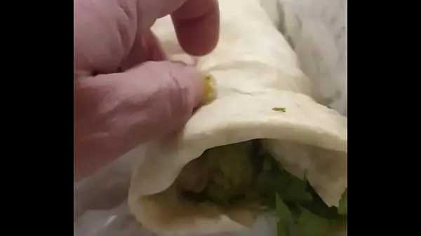 Cum on food - hot burrito total Tube populer