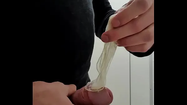 Hot play with used cumfilled condom from stranger total Tube