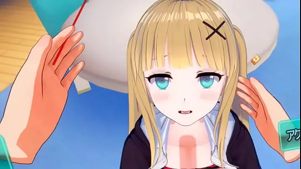 Hot Eroge Koikatsu! VR version] Cute and gentle blonde big breasts gal JK Eleanor (Orichara) is rubbed with her boobs 3DCG anime video total Tube