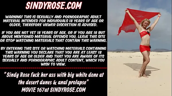 Hot Sindy Rose fuck her ass with big white done at the desert dunes & anal prolapse celková trubica