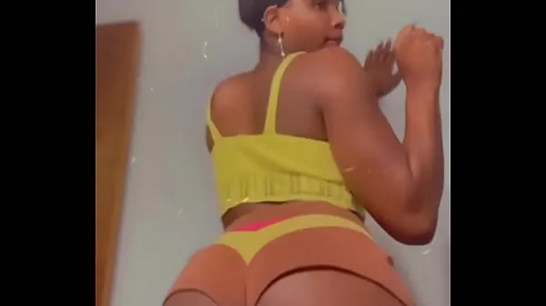 Quente Linda bunda morena Thang Thanging Dick pendurado tubo total