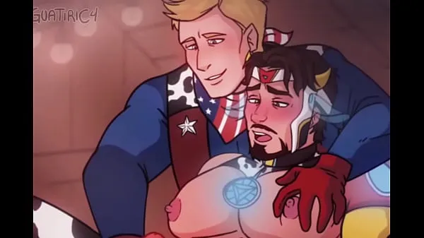 Gorąca Iron man x Captain america - steve x tony gay milking masturbation cow yaoi hentai całkowita rura