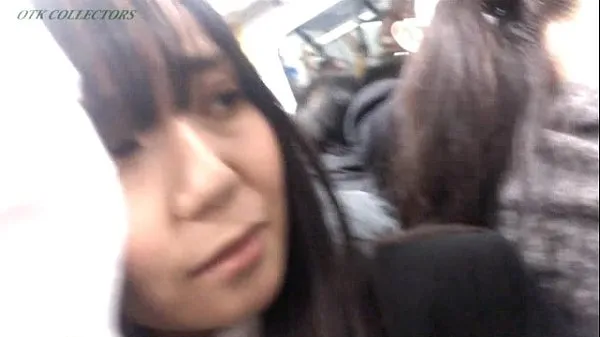 گرم Real in Japanese train کل ٹیوب